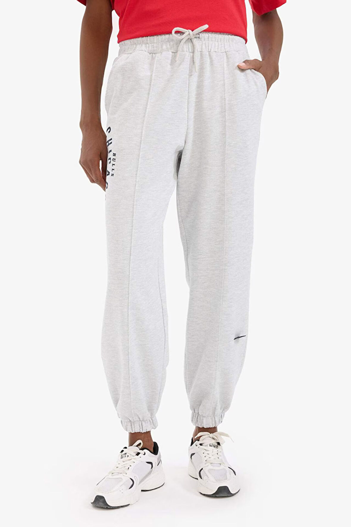 DeFactoFit NBA Chicago Bulls Jogger Çift Cepli Jogger Paça Standart Boy Eşofman Altı