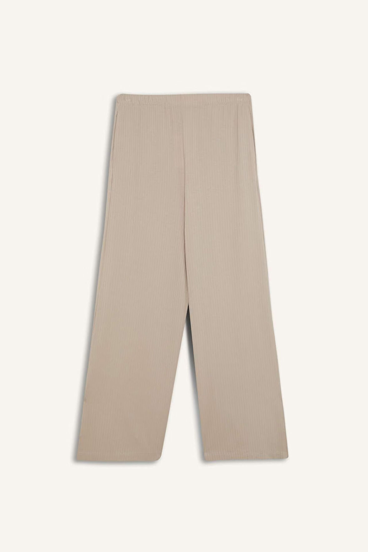 DeFactoFit Wide Leg Cepli Geniş Paça Yırtmaçlı Uzun Sporcu Pantolon E2538AX25SMGR435