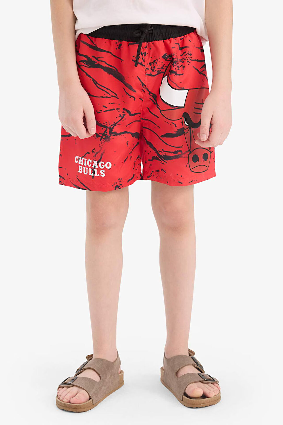 Erkek Çocuk NBA Chicago Bulls Deniz Şortu