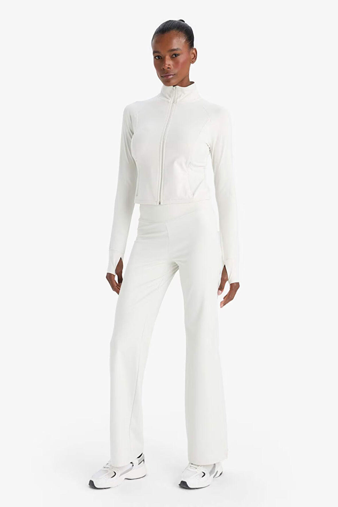 DeFactoFit Wide Leg Geniş Paça Uzun Sporcu Pantolon