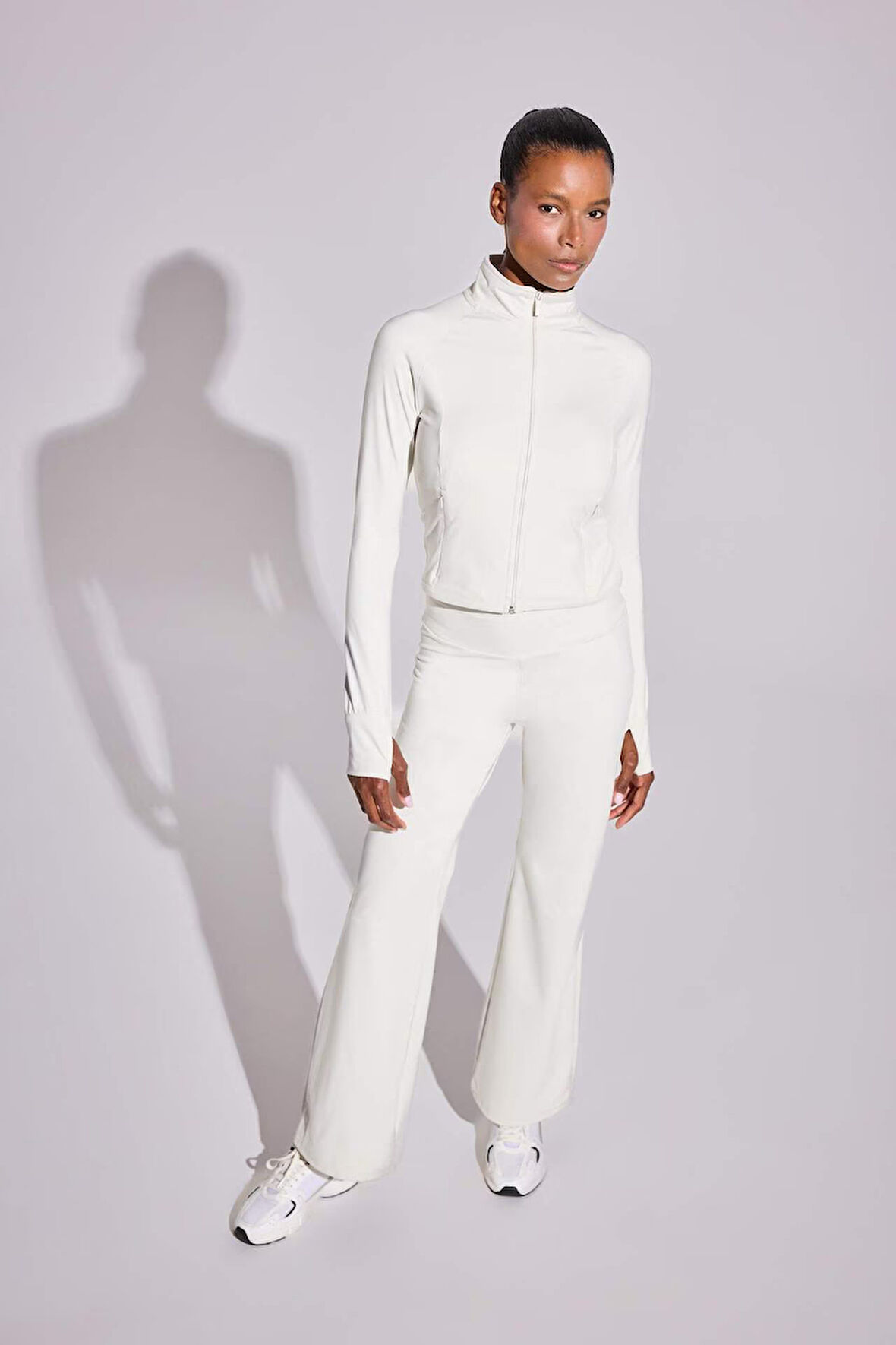 DeFactoFit Wide Leg Geniş Paça Toparlayıcı Yüksek Bel Soft Touch Sporcu Pantolon