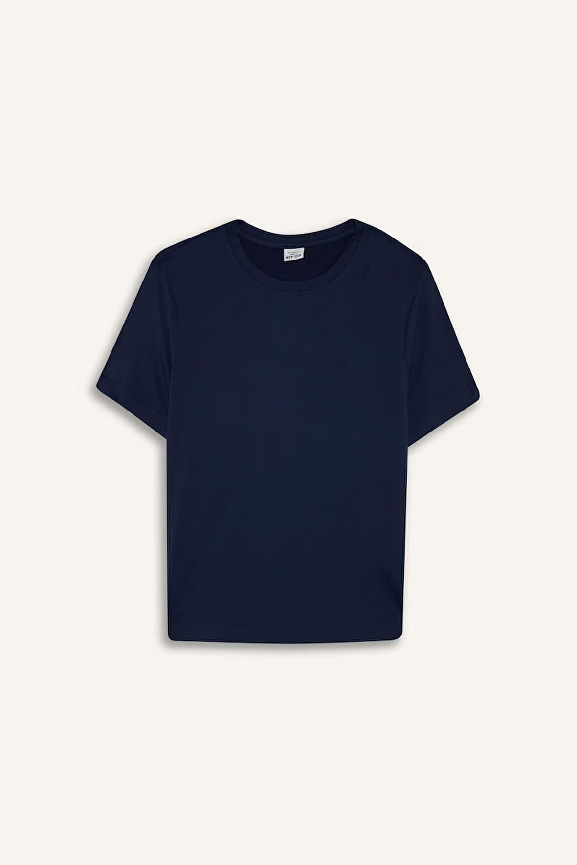 DeFactoFit Standart Fit Bisiklet Yaka Sporcu Basic Düz Kısa Kollu Tişört