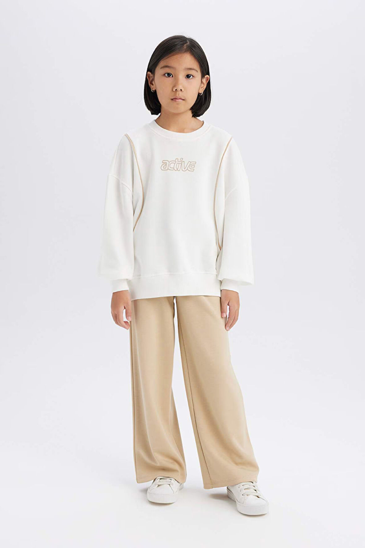 DeFacto Kız Çocuk Wide Leg Geniş Paça Eşofman Altı D9621A825SMBG203