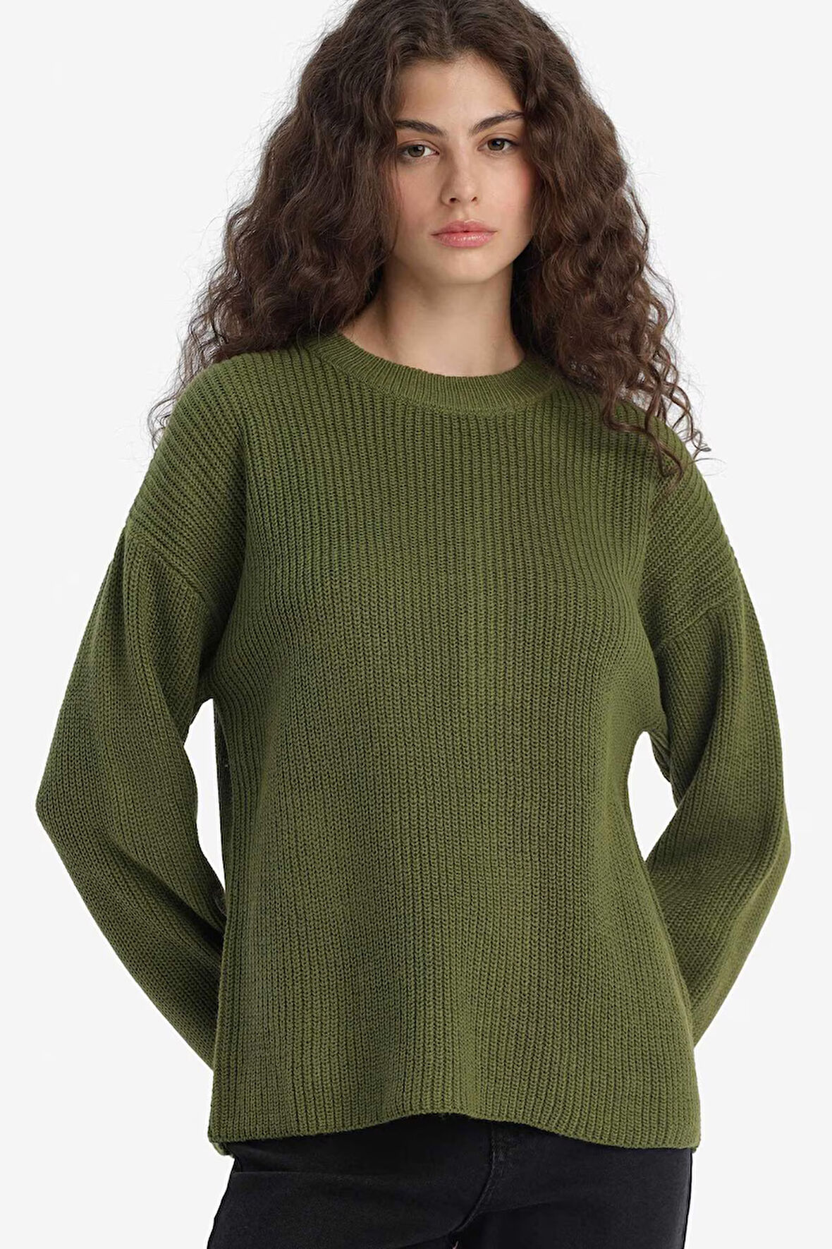 Regular Fit Bisiklet Yaka Kazak