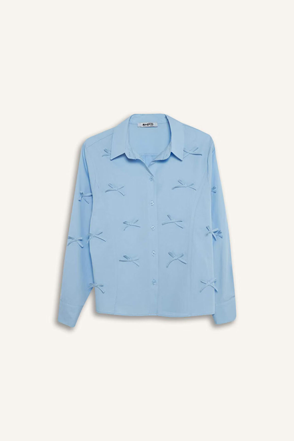 Regular Fit Desneli Poplin Uzun Kollu Gömlek Tunik