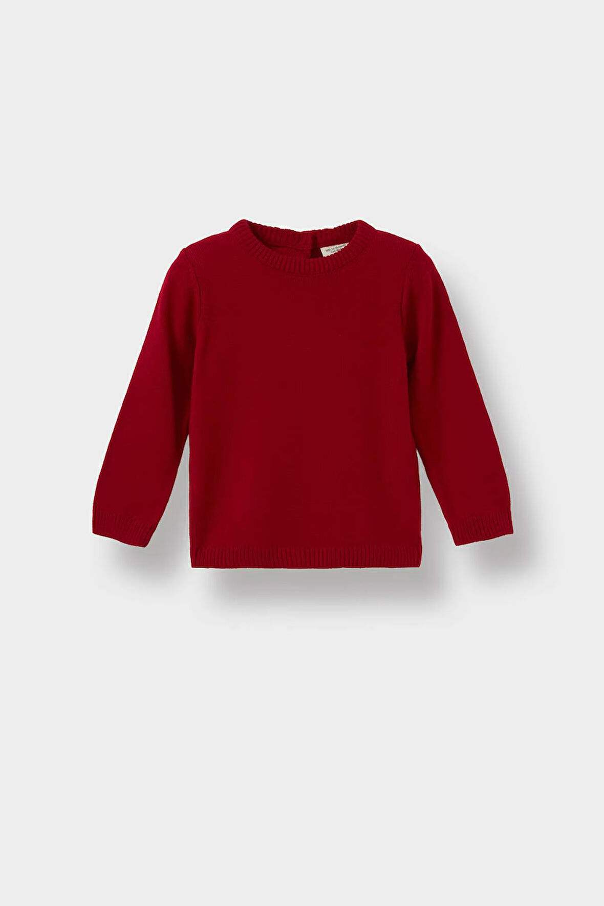 Kız Bebek Regular Fit Bisiklet Yaka Kazak