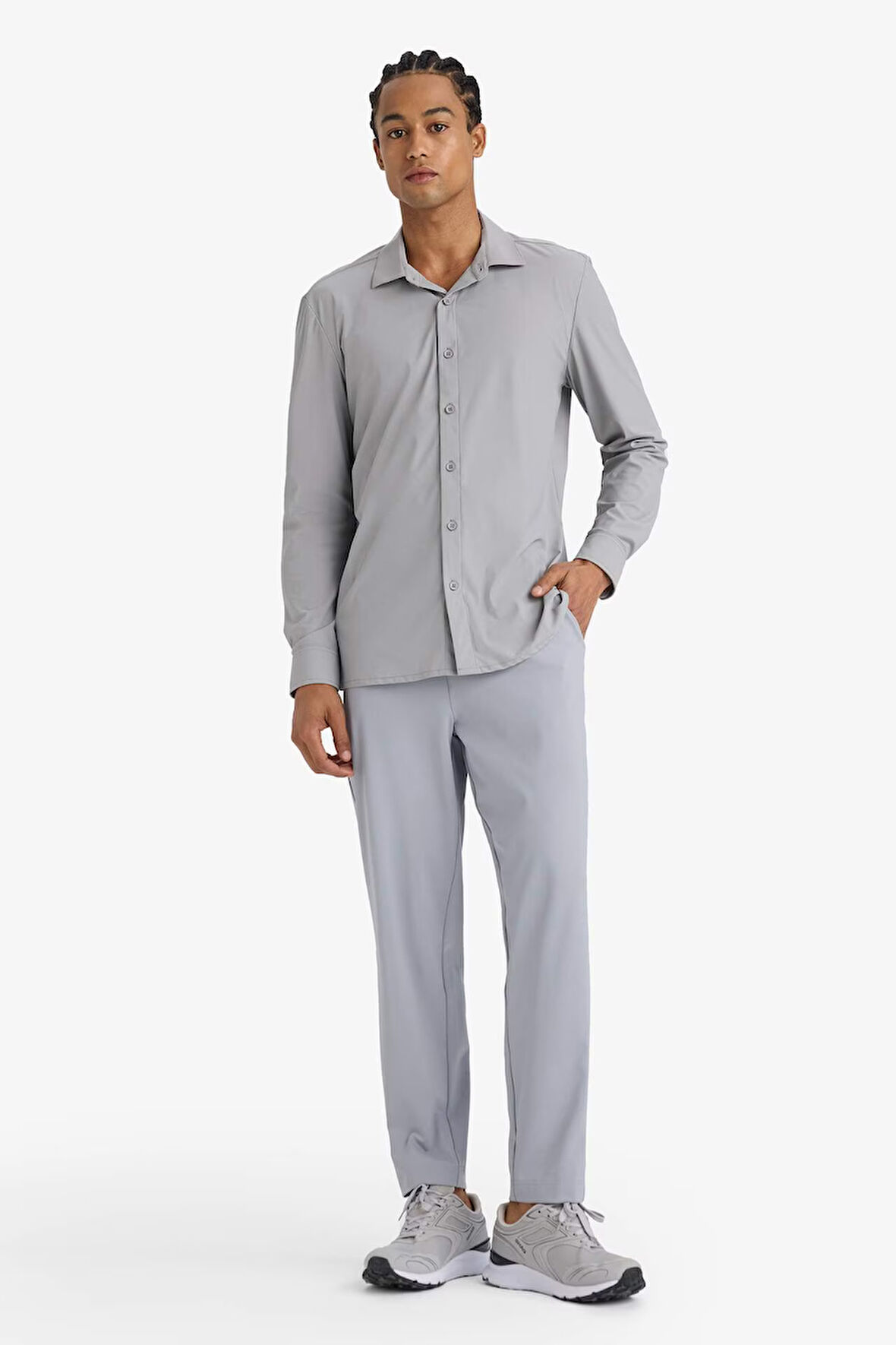 DeFactoFit Slim Fit Dar Kesim Standart Paça Sporcu Jogger Eşofman Altı