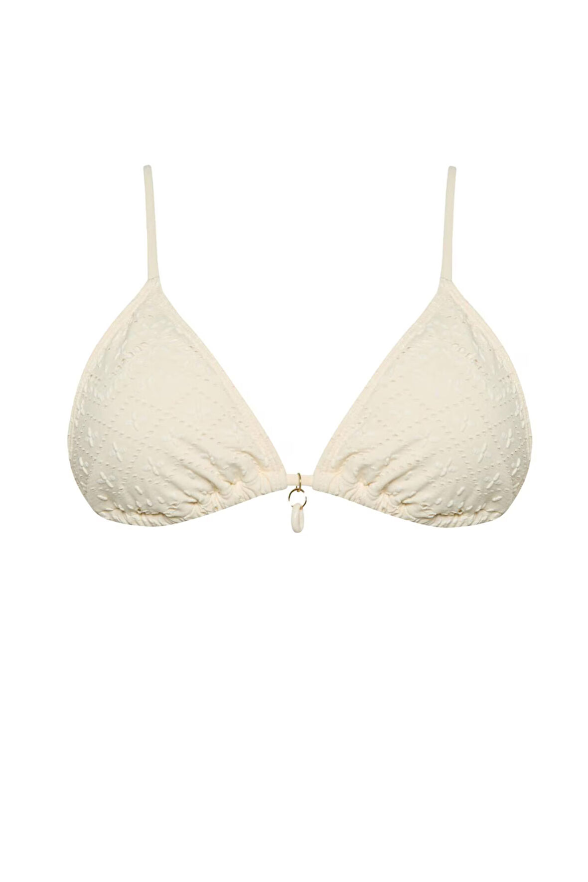 Fall in Love Regular Fit Nakışlı Brode Bikini Üstü