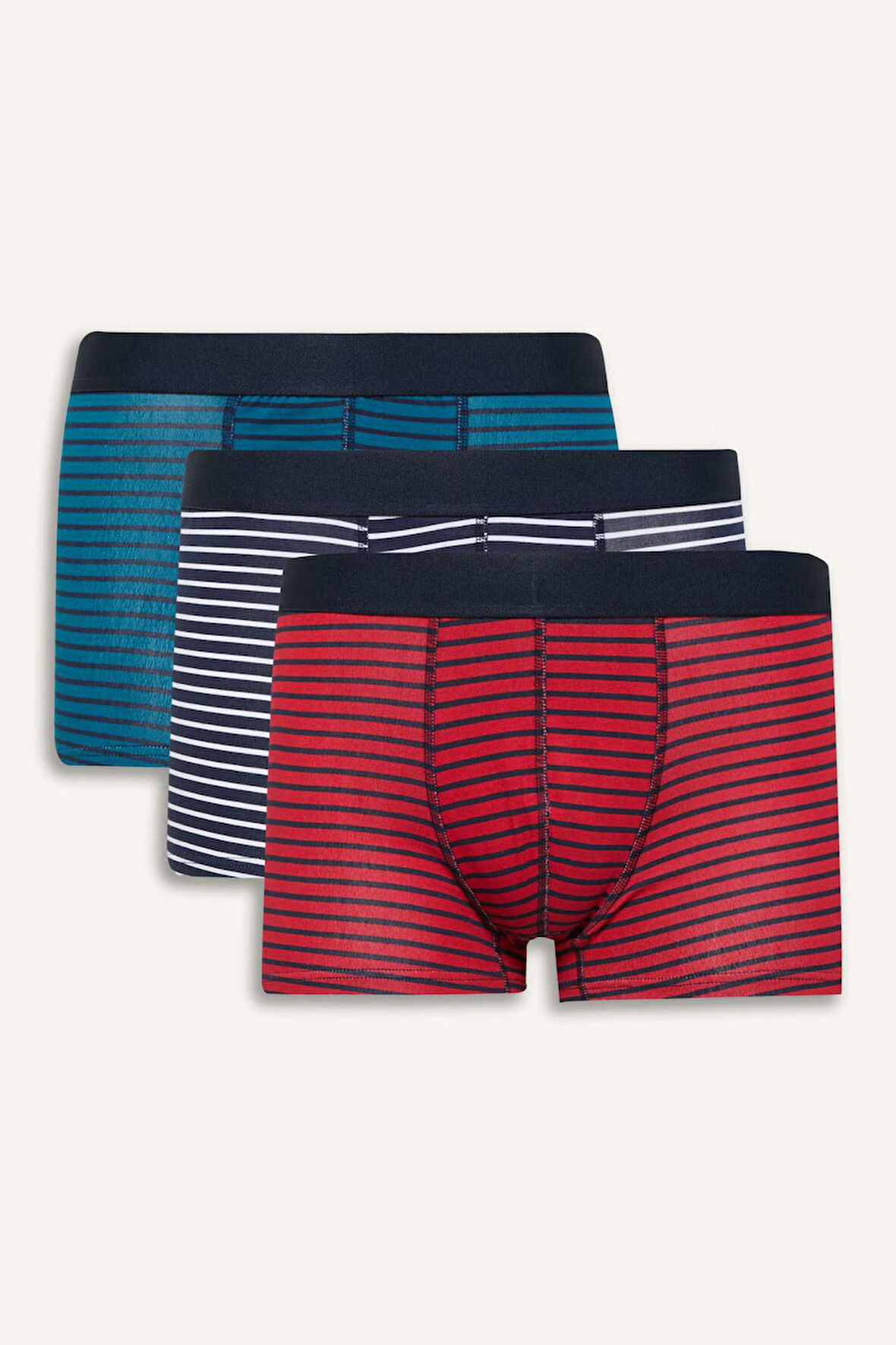 DeFacto Regular Fit 3'lü Boxer E1120AX25SPNV135