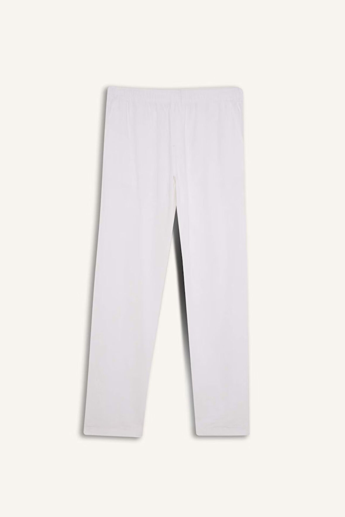 Relax Fit Rahat Kesim Dar Paça Keten Karışımlı Yazlık Pantolon