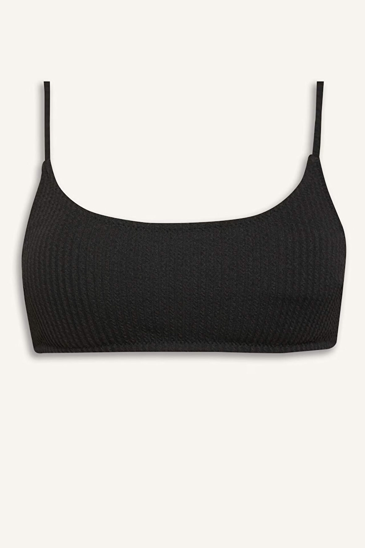 DeFacto Regular Fit Bürümcük Siyah Bikini Üstü-Fall in Love B7207AX25SMBK81