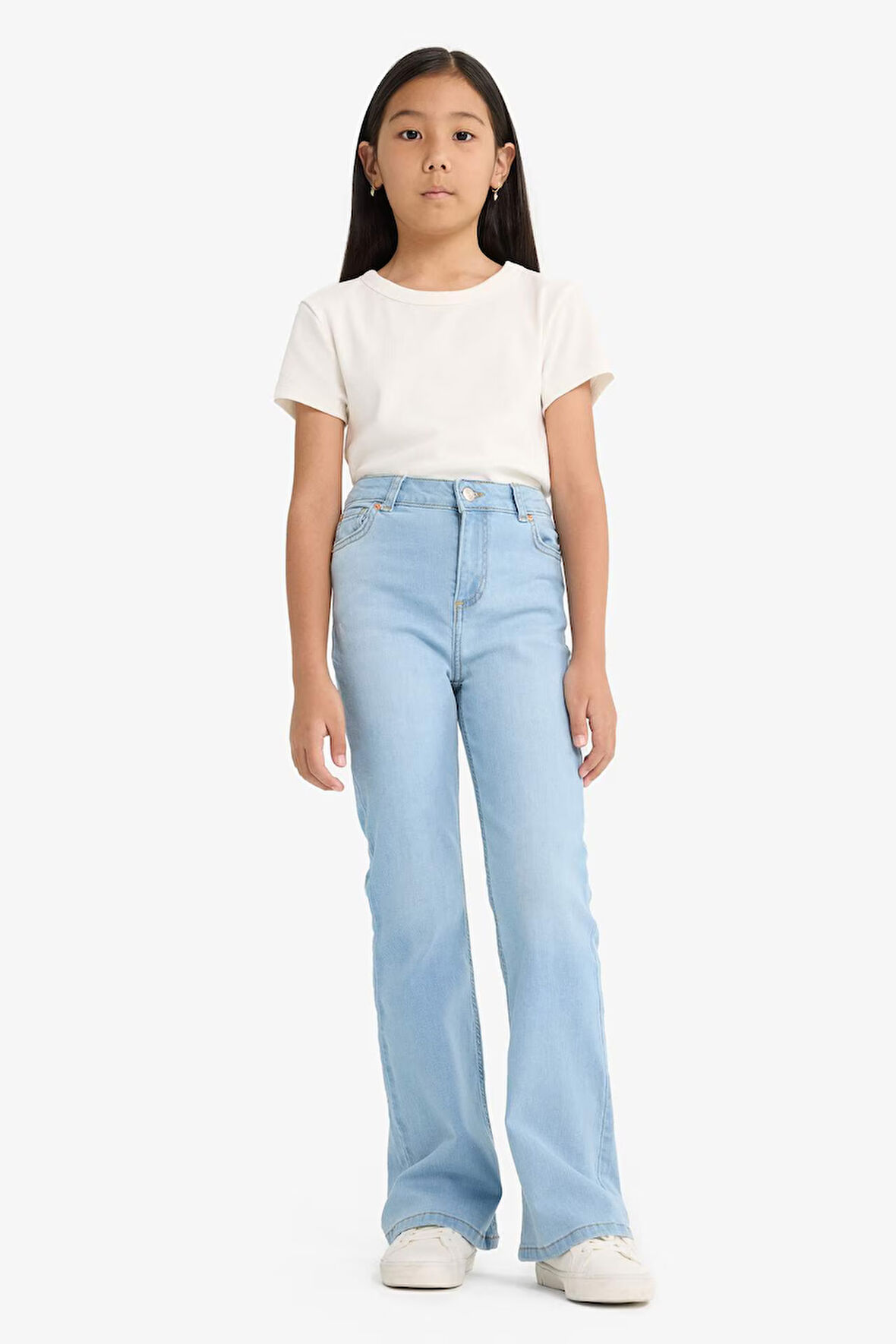Kız Çocuk Flare Fit İspanyol Paça Jean Pantolon