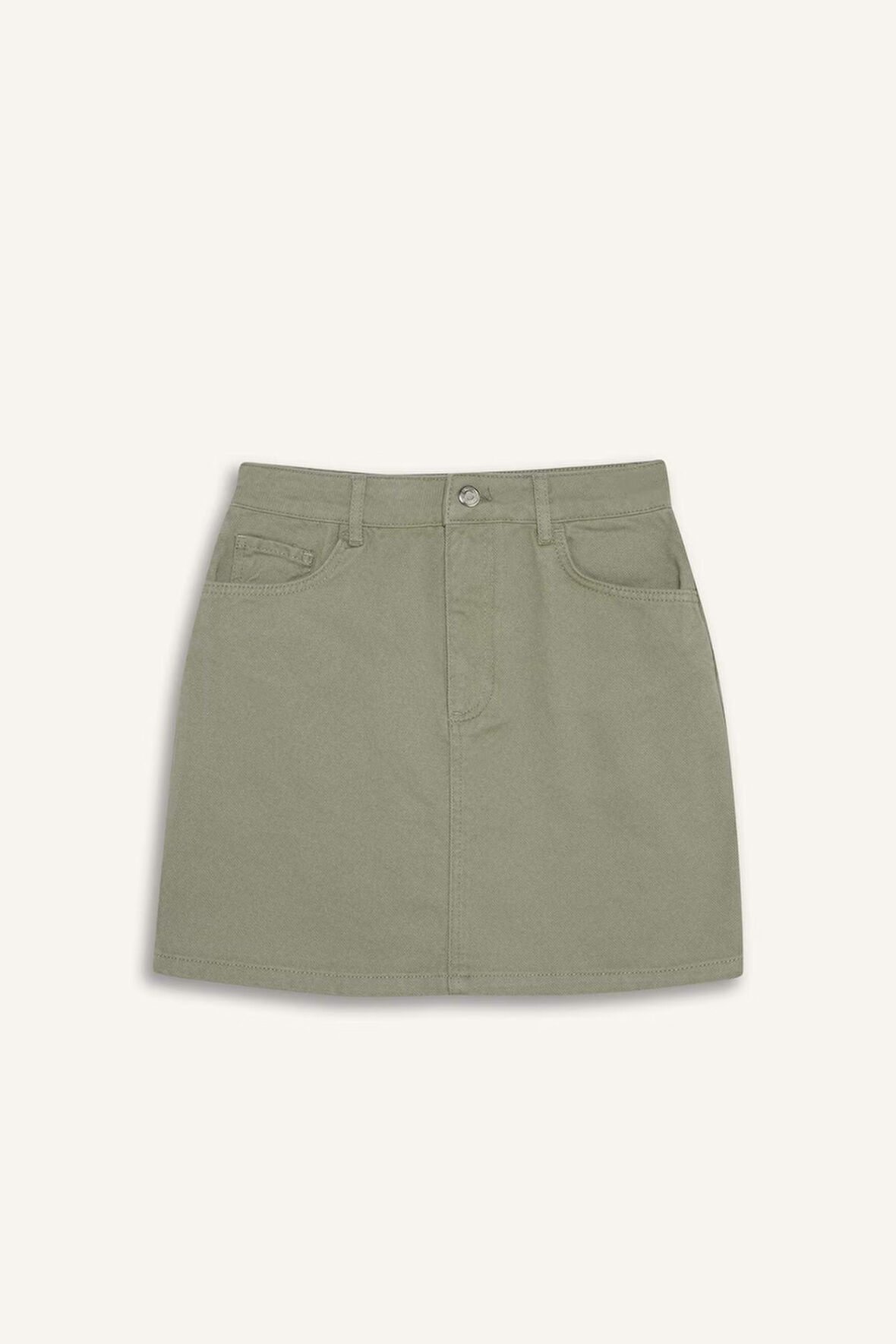 Coool Normal Bel Gabardin Mini Etek