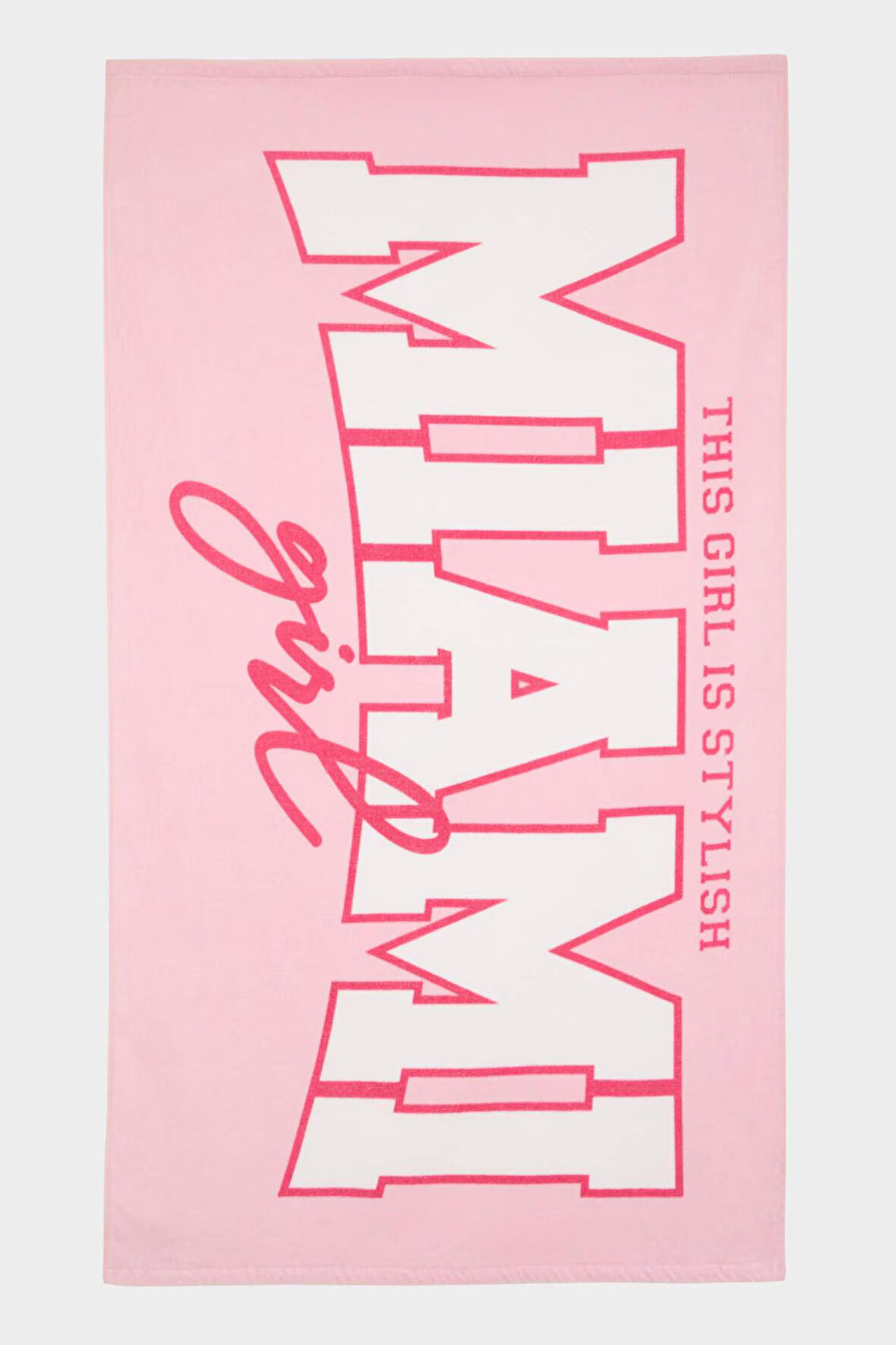 Kız Çocuk Desenli Dokuma Plaj Havlusu