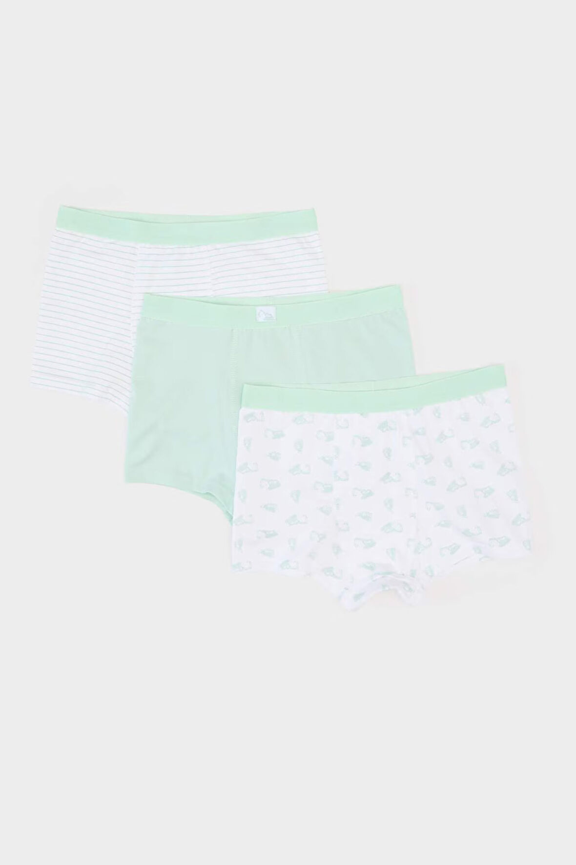 Erkek Çocuk Desenli 3'lü Boxer