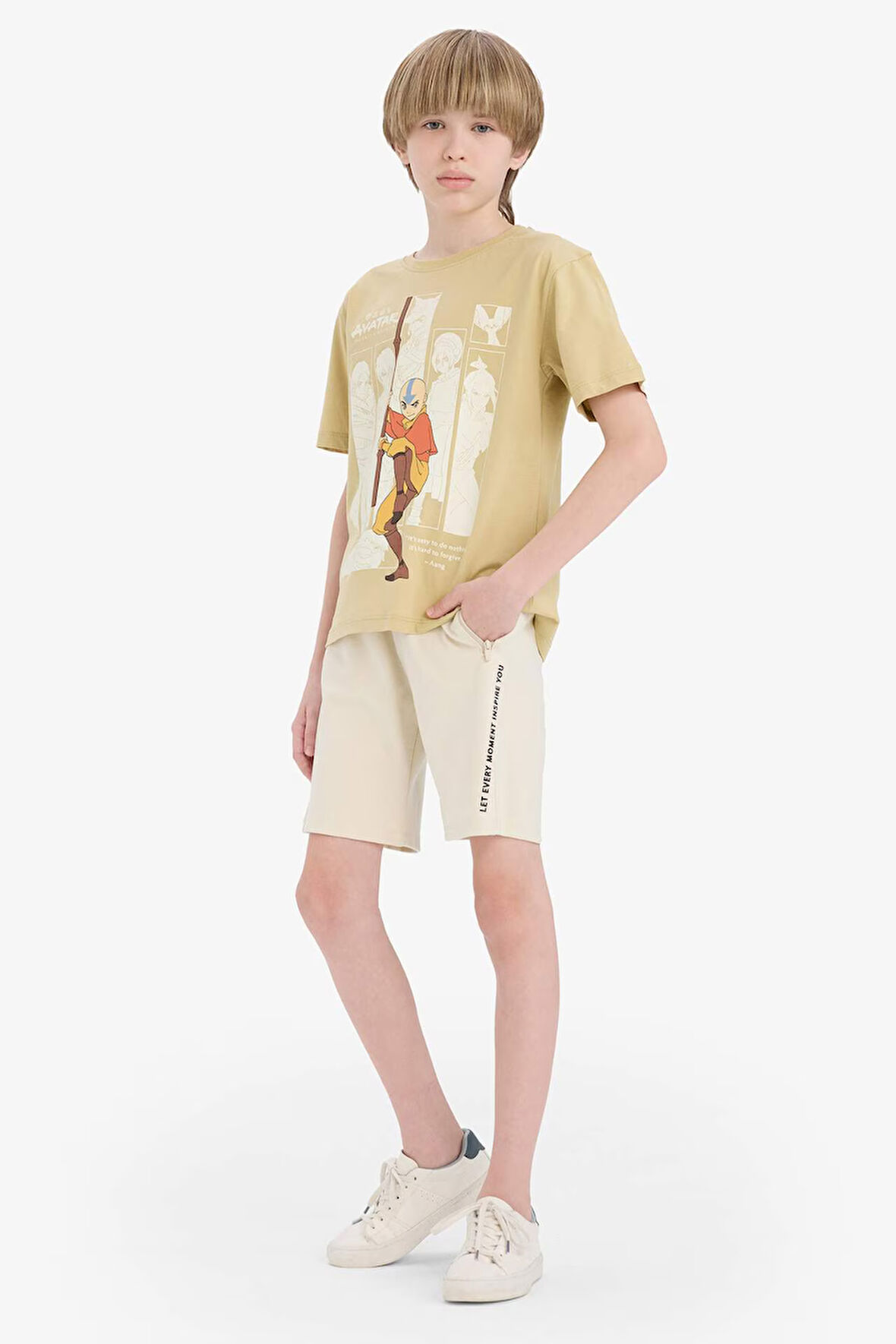 DeFacto Erkek Çocuk Beli Lastikli Baskılı Şort E6897A825SMER102