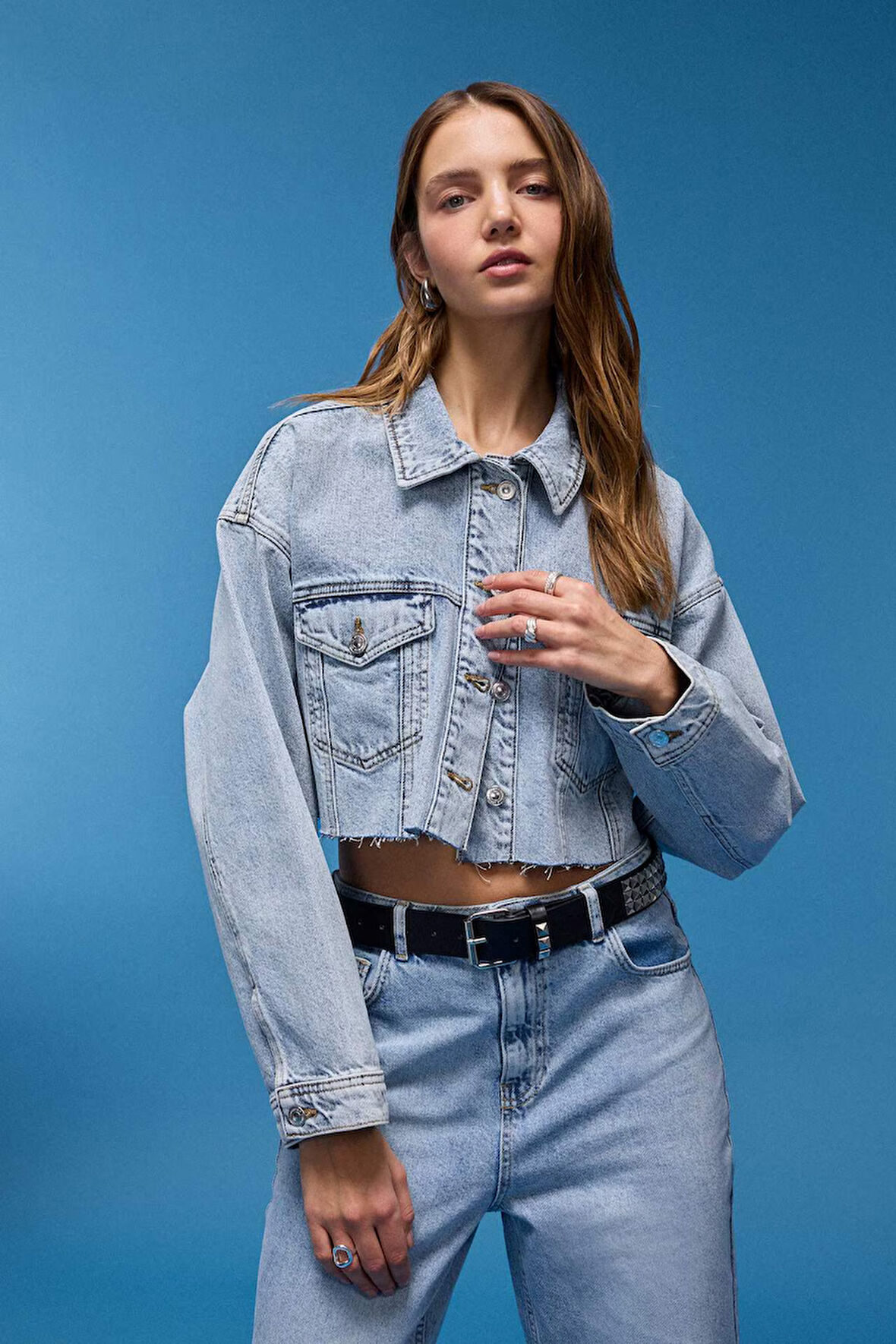 Crop Jean Ceket