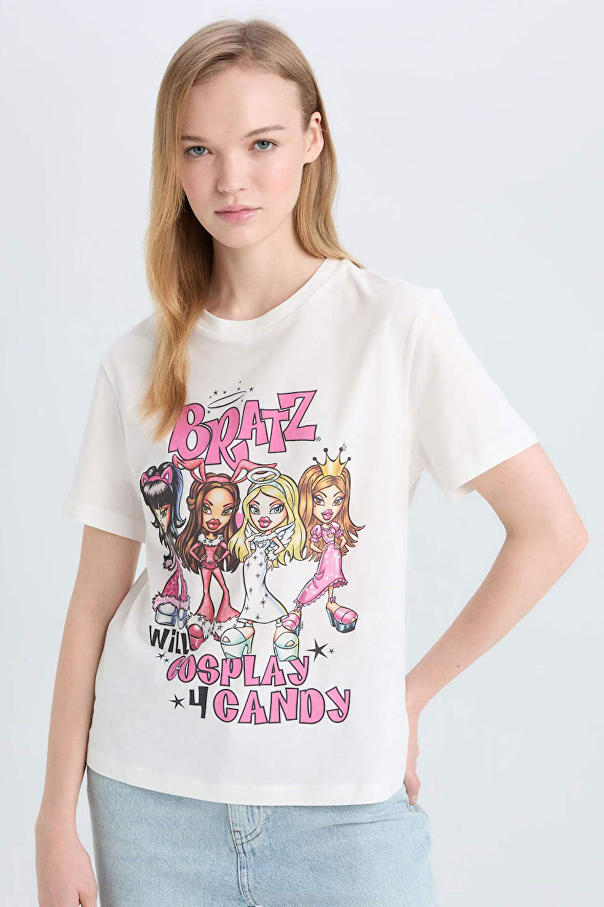 Coool Bratz Regular Fit Bisiklet Yaka Baskılı Kısa Kollu Tişört