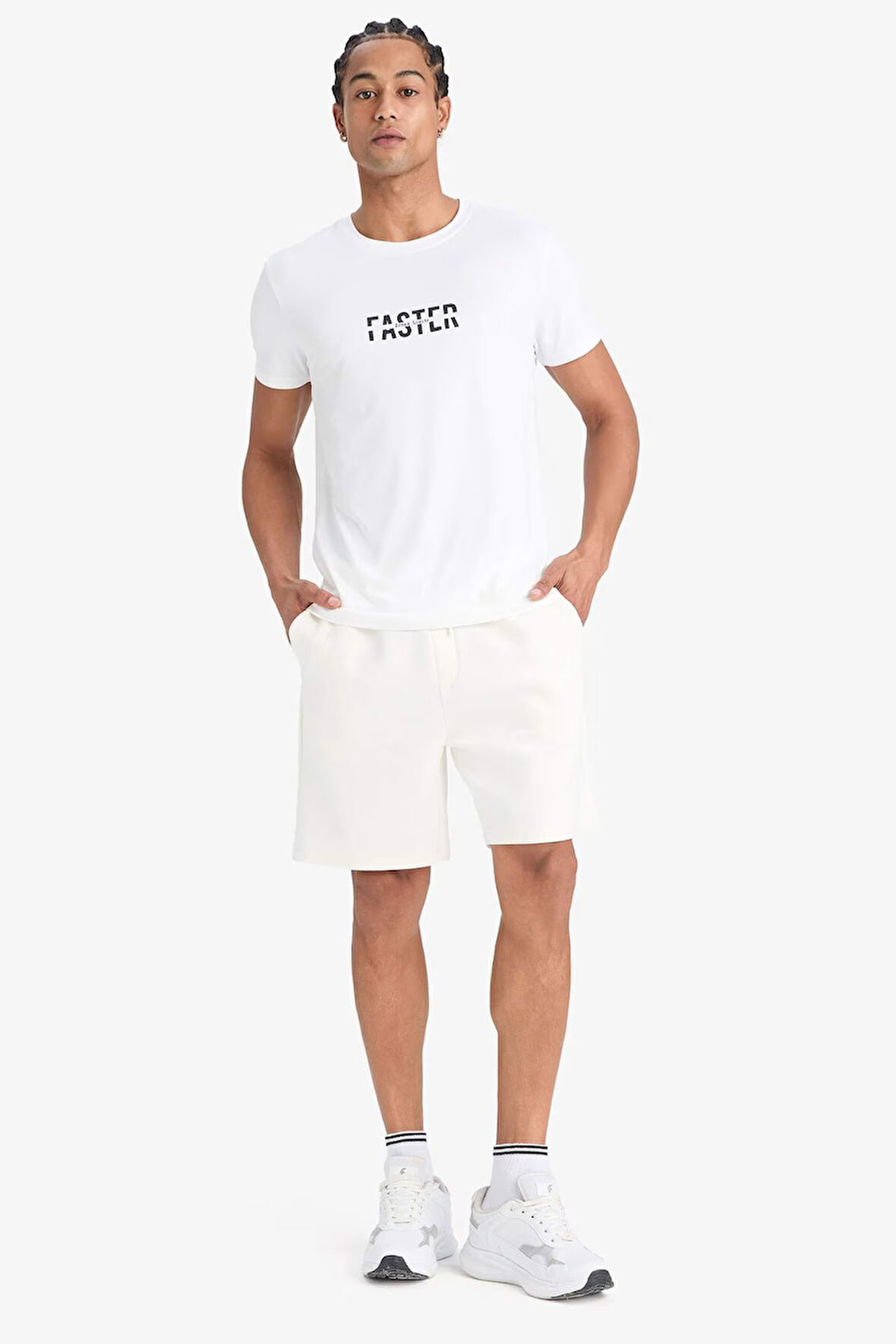 DeFactoFit Standart Fit Modal Kumaş Sporcu Kısa Paça Şort D9311AX25SPER105