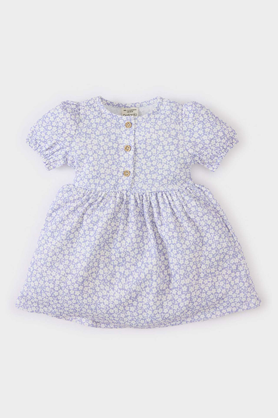 DeFacto Kız Bebek Çiçekli Kısa Kollu Yazlık Elbise C4491A525SMPR305