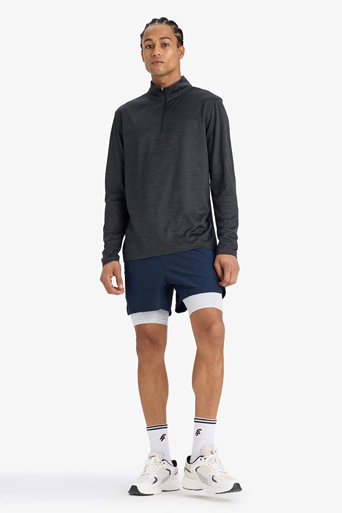 DeFactoFit Slim Fit Dar Kesim Sporcu Kısa Paça Şort