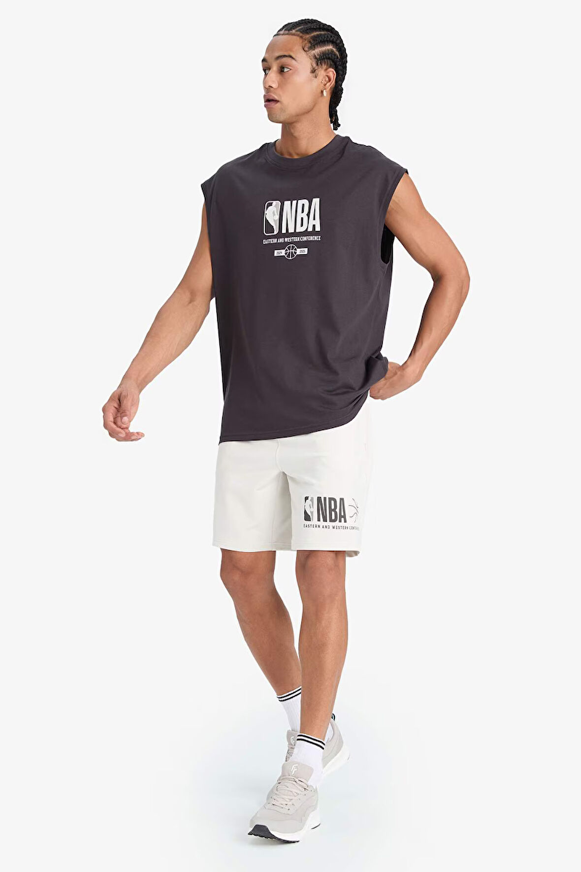 DeFactoFit NBA Wordmark Standart Fit Kısa Paça Şort