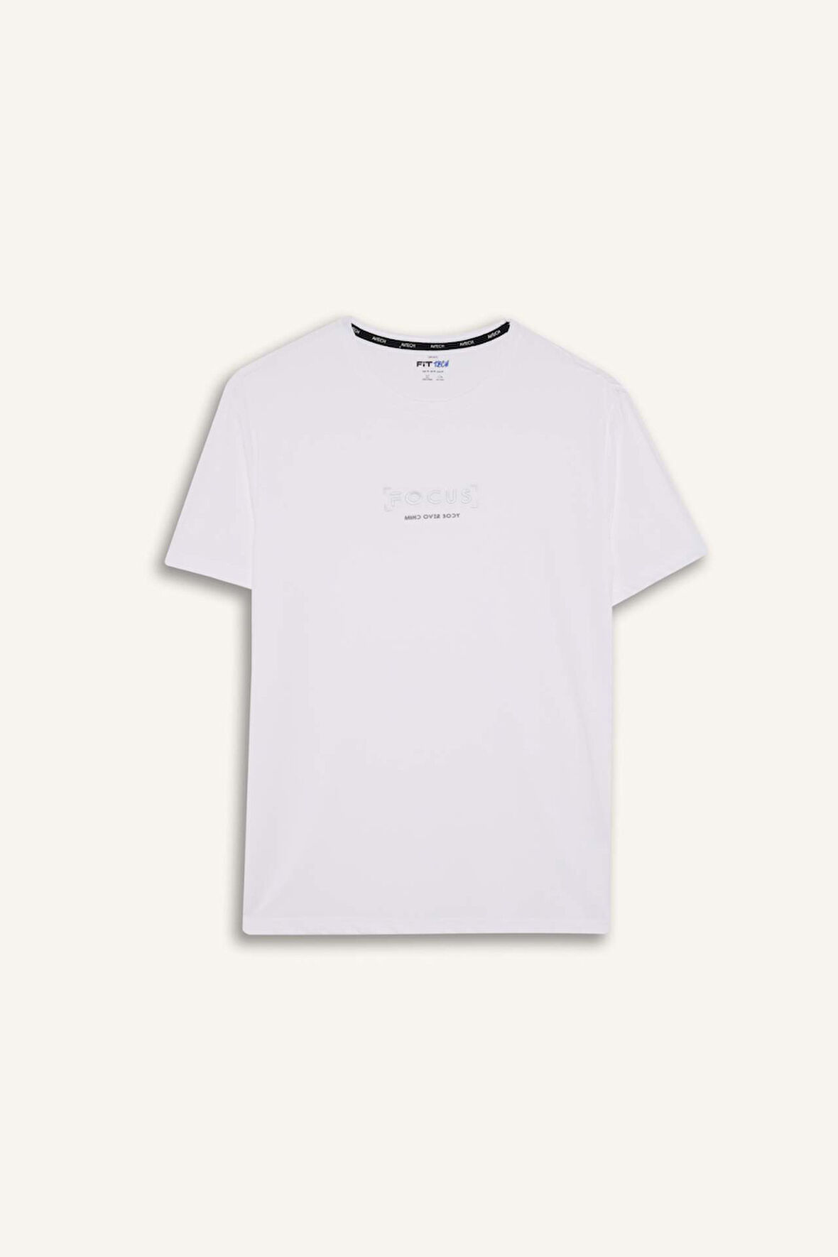 DeFactoFit Standart Fit Bisiklet Yaka Baskılı Kısa Kollu Tişört