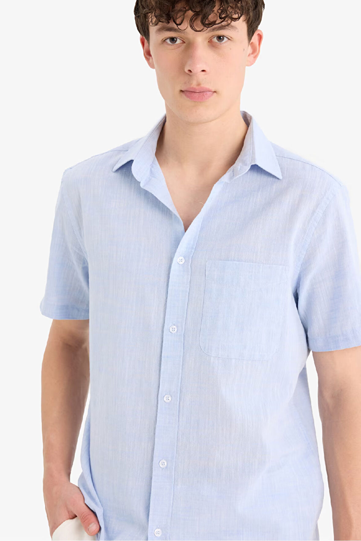 Regular Fit Pamuklu Kısa Kollu Gömlek