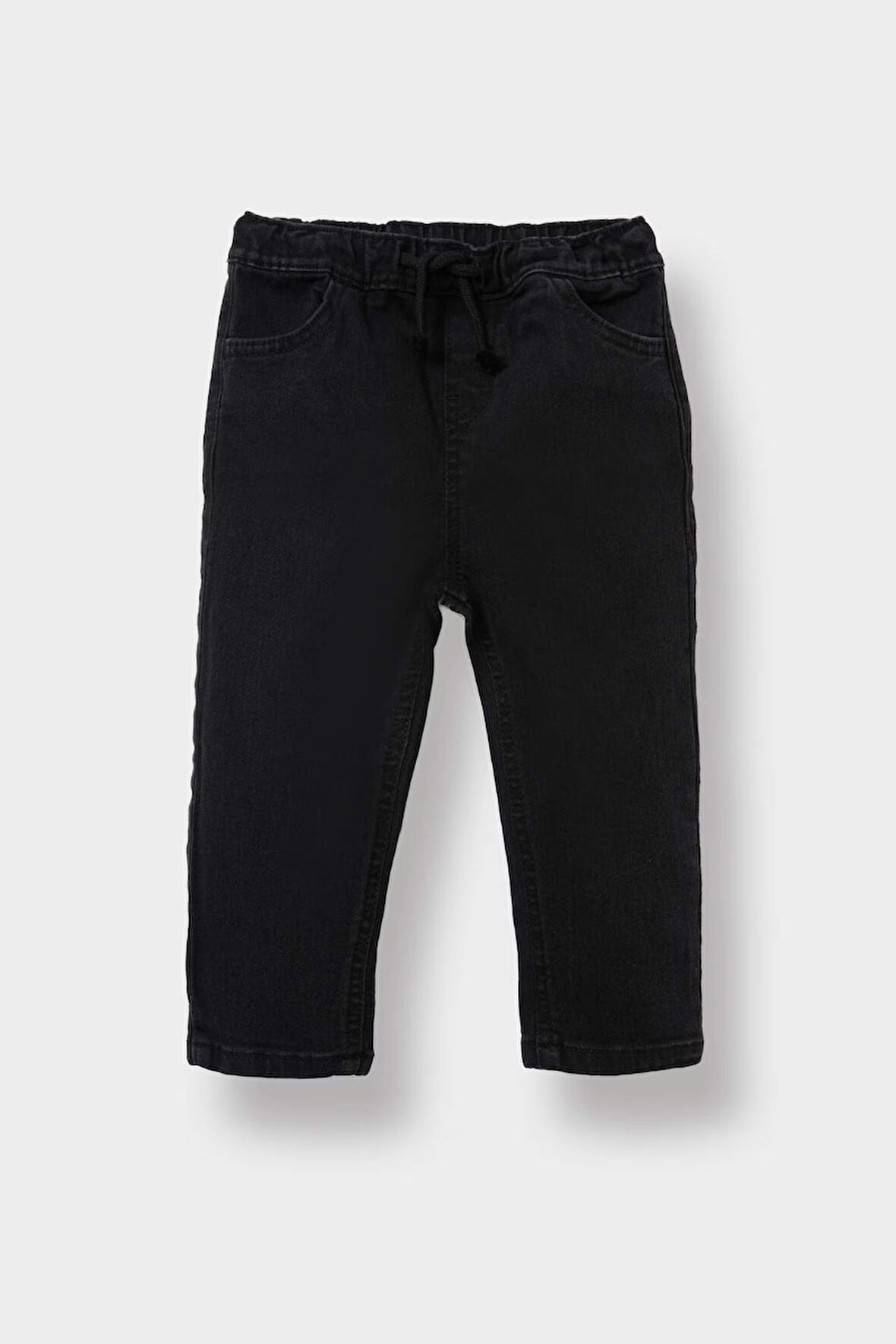 Erkek Bebek Beli Lastikli Jean Pantolon