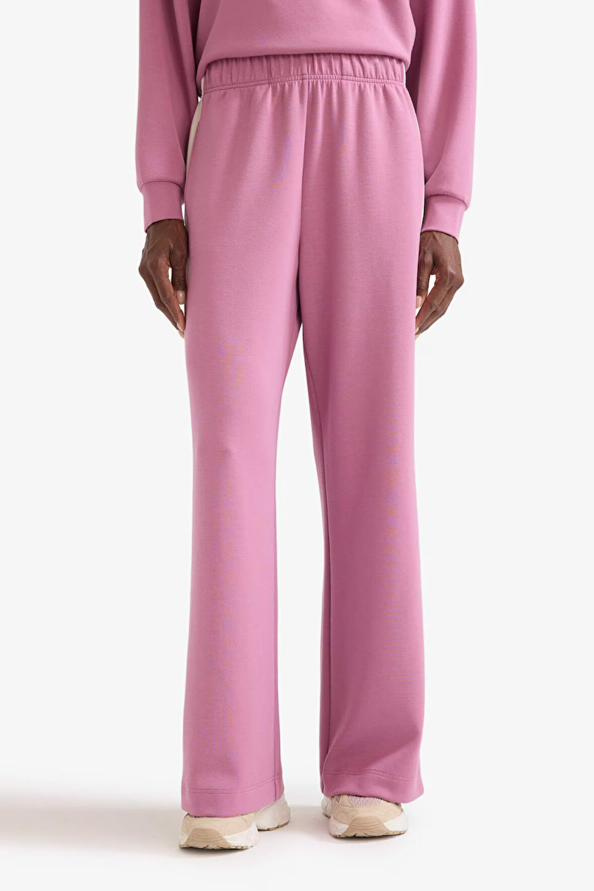 DeFactoFit Wide Leg Geniş Paça Standart Boy Modal Sporcu Eşofman Altı