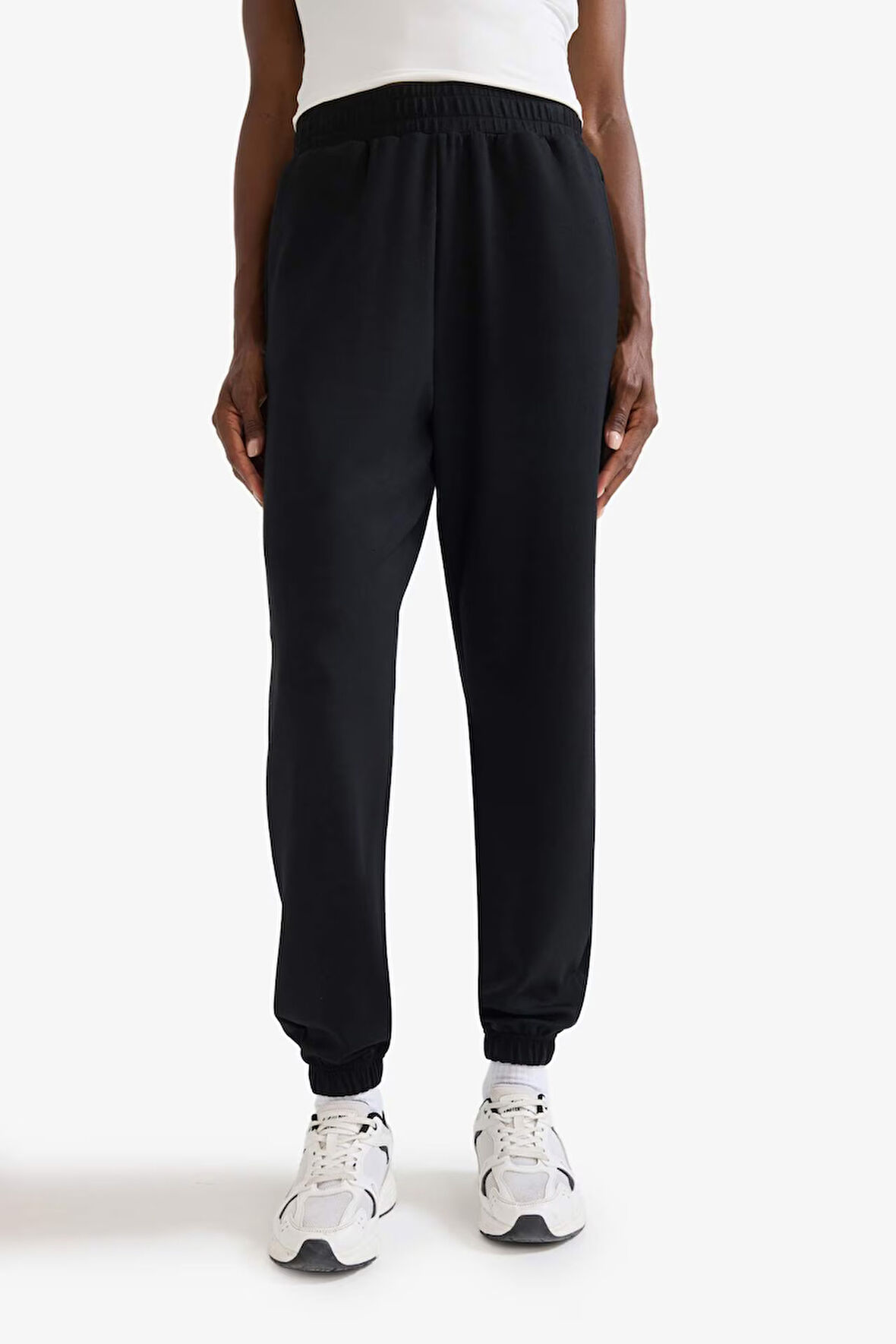 DeFactoFit Sporcu Jogger Eşofman Altı Standart Fit Modal Çift Cepli Basic Düz