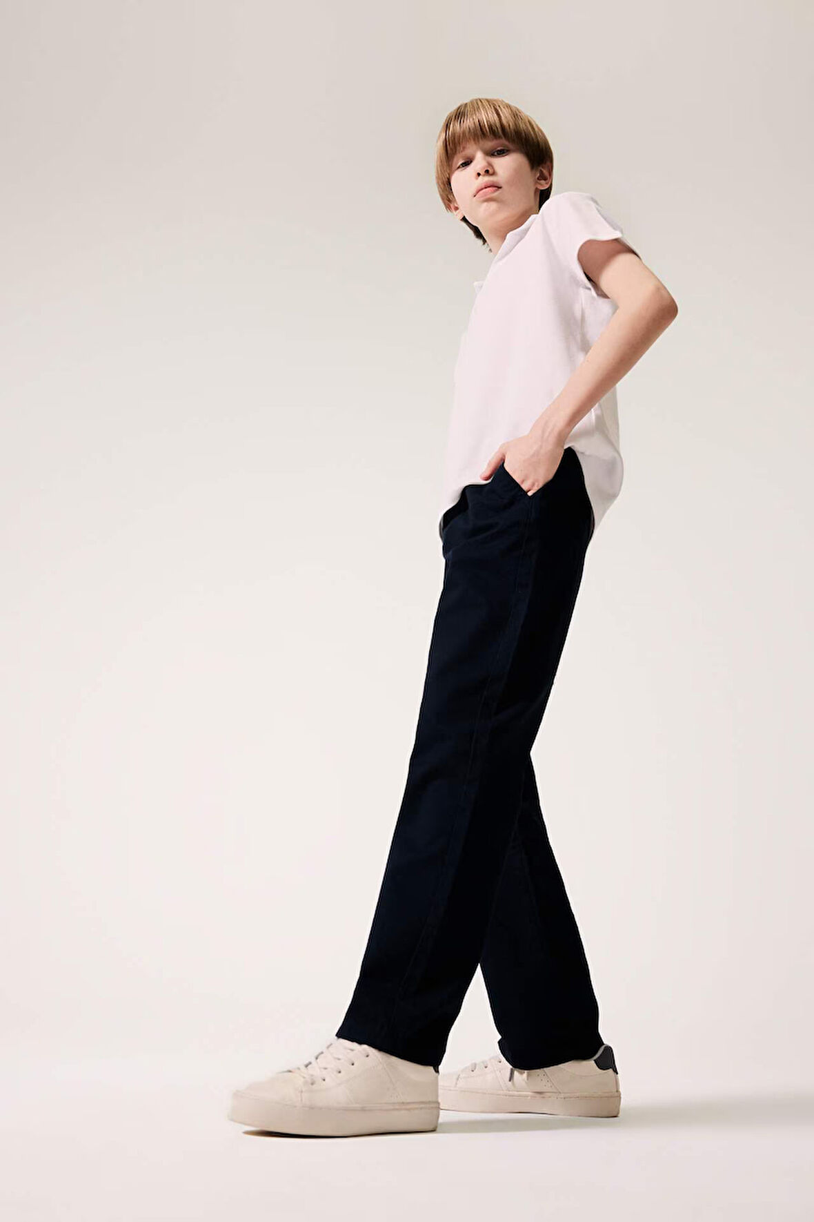 Erkek Çocuk Düz Paça Basic Düz Gabardin Pantolon