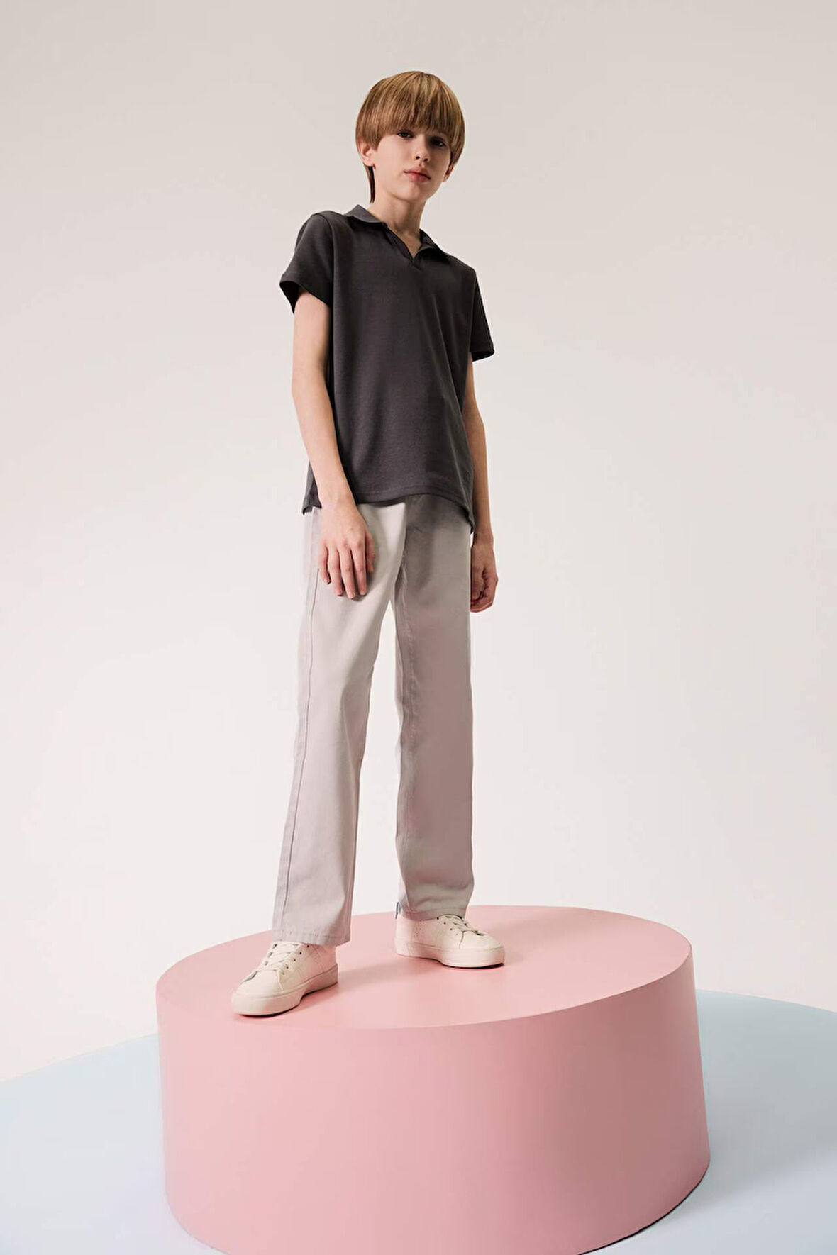 Erkek Çocuk Düz Paça Basic Düz Gabardin Pantolon