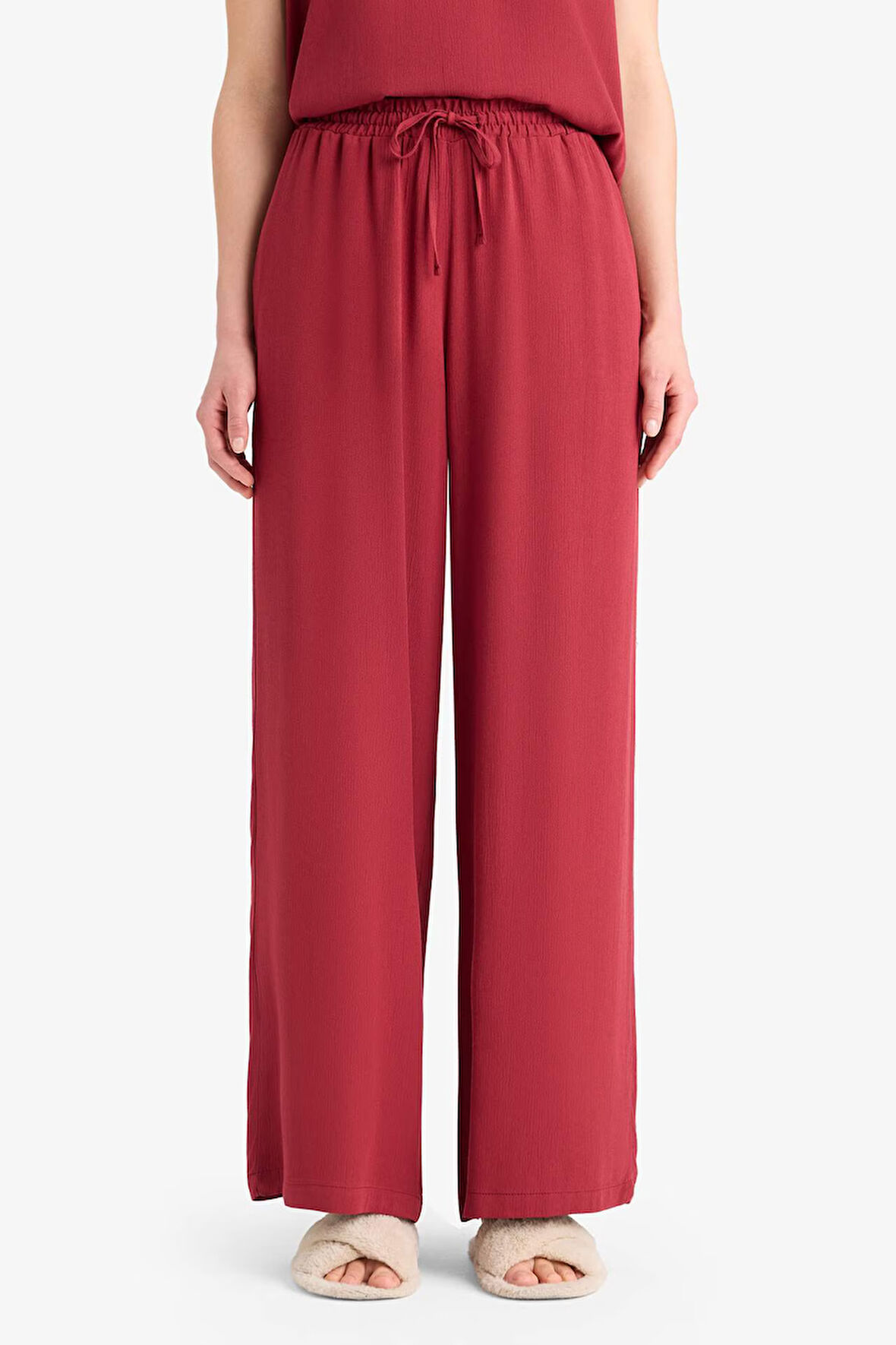 DeFacto Regular Fit Esnek Belli Bağcıklı Plaj Pantolonu-Fall in Love D9763AX25SMBR285