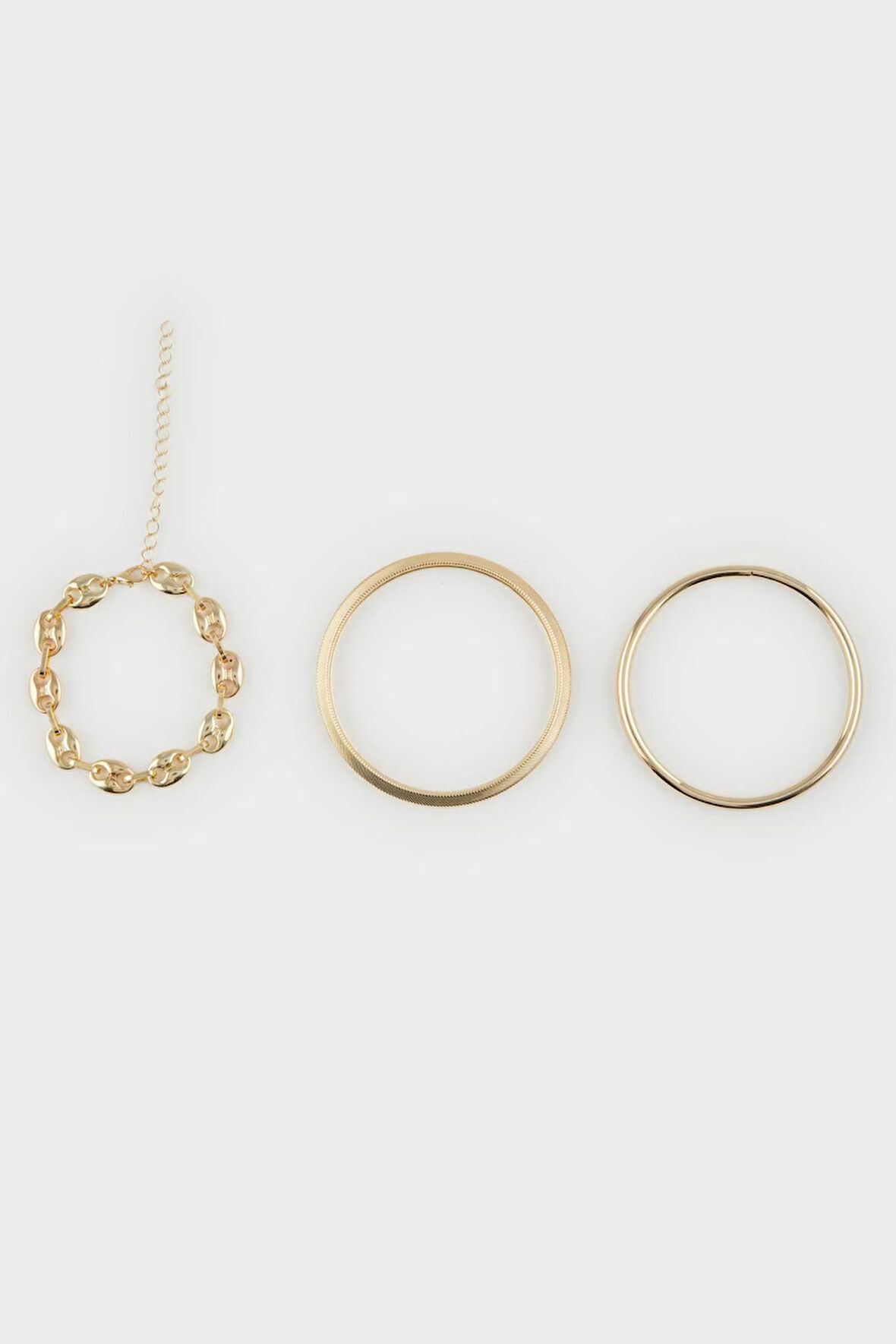 Kadın 3'lü Gold Bileklik