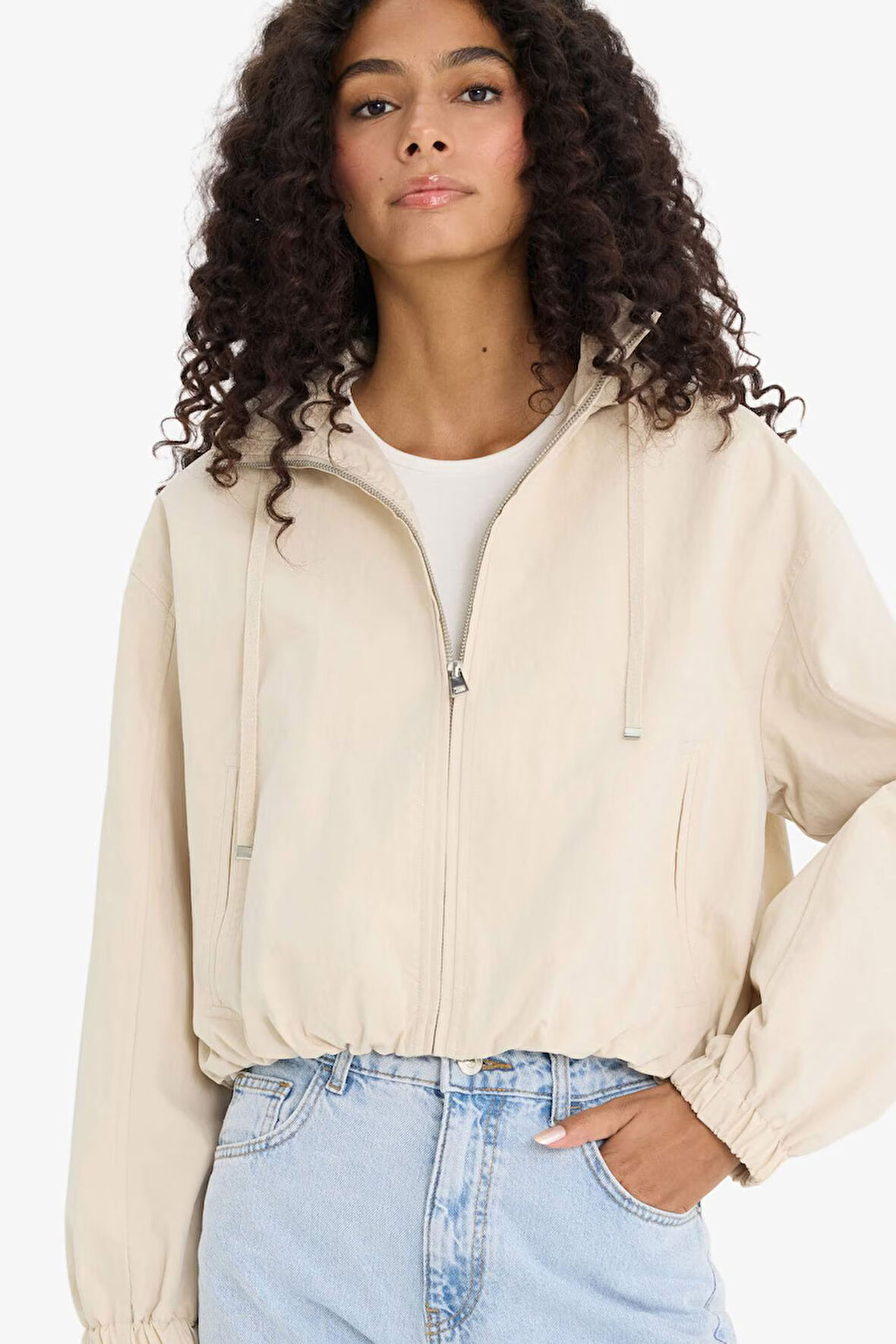 Su Geçirmez Regular Fit Kapüşonlu Mont