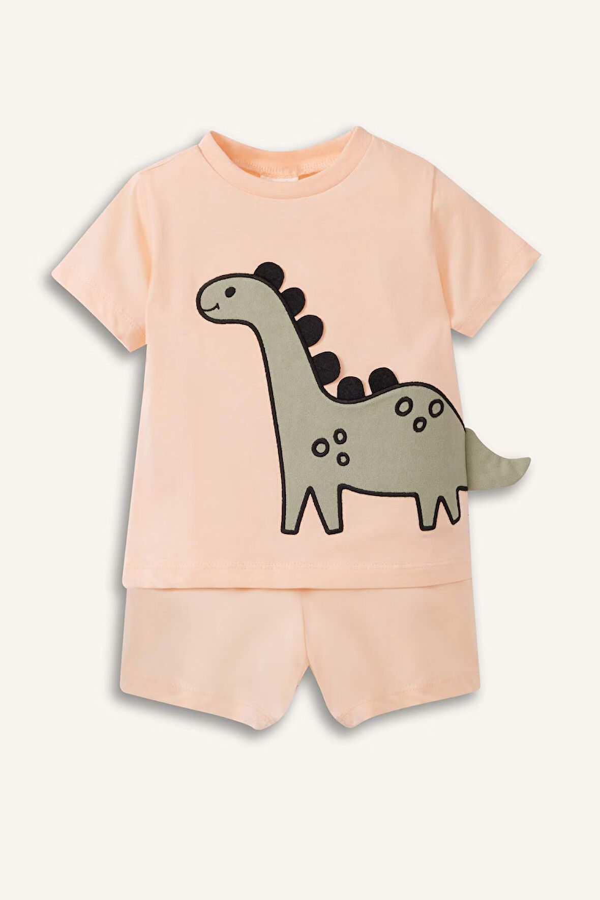 DeFacto Erkek Bebek 2'li Pijama Takımı Kısa Kollu Penye Tişort Esnek Belli Şort E4778A525SMOG577