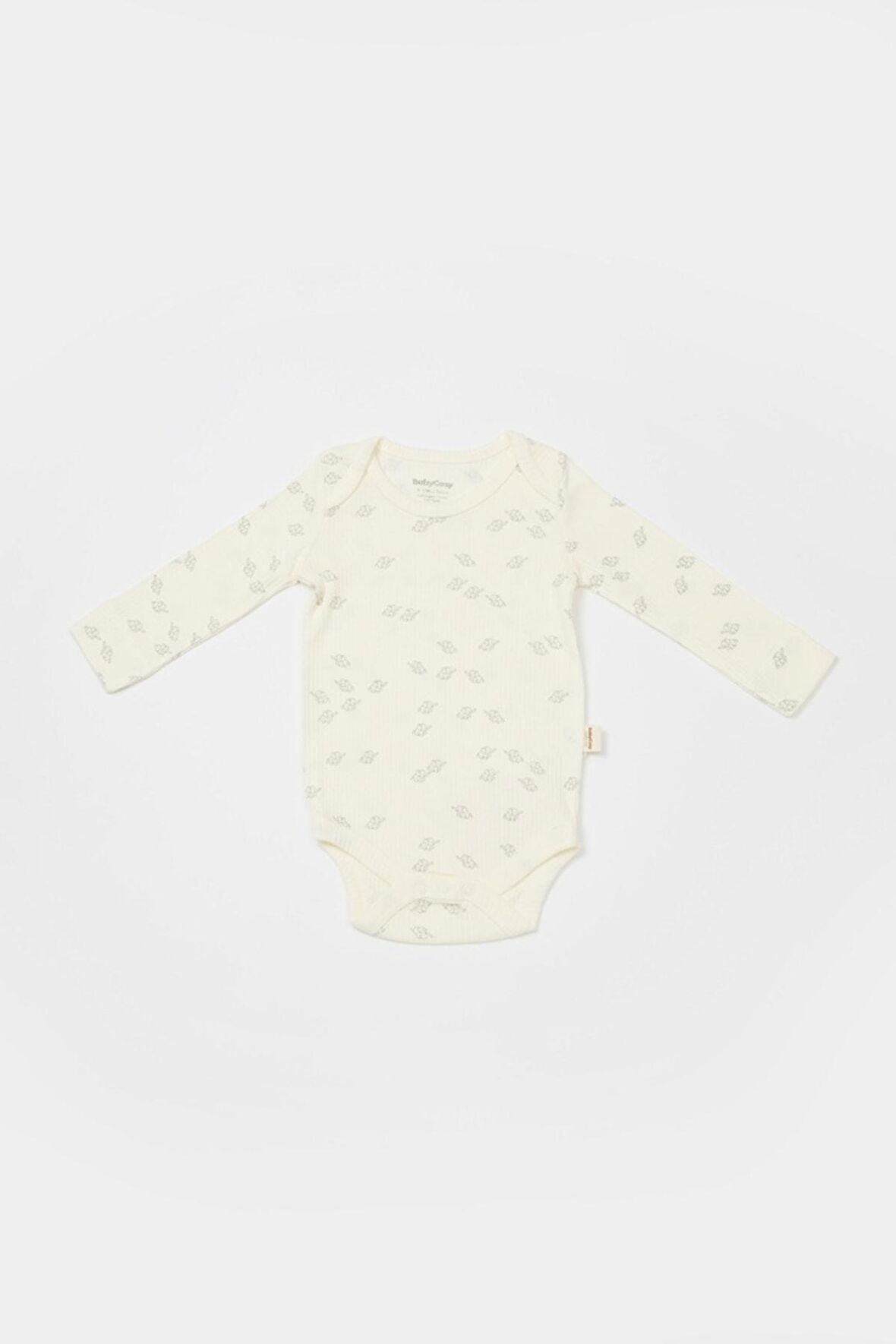 Organik Modal Fil Baskılı 2 Li Uzun Kollu Badi