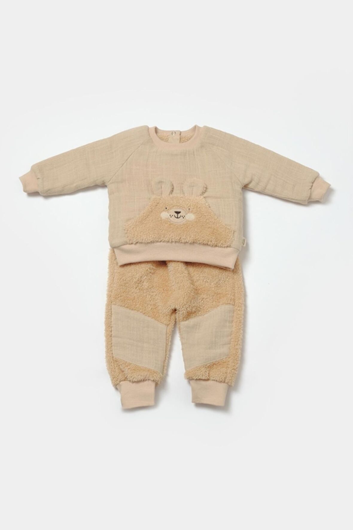 Bej Organik Alt & Üst Takım