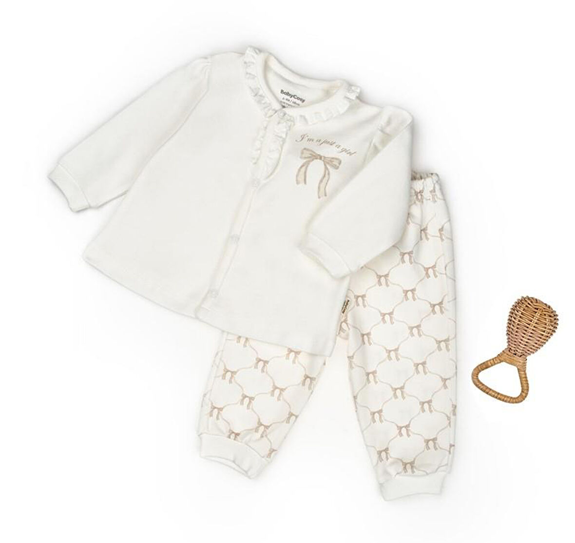 Bebek Alt Üst Takım  %100 Organik Pamuk , Bebek - Yenidoğan- csy8157