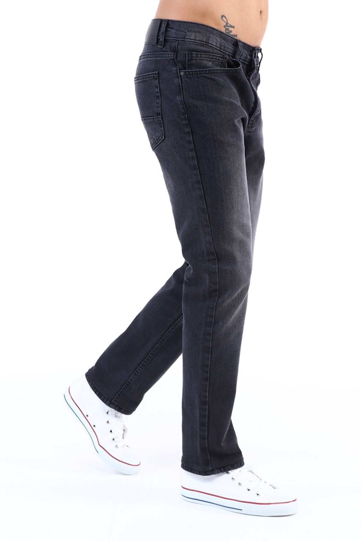 Regular Fit Jean Martin Yüksek Bel Standart Kesim Esnek Kot Pantolon C336