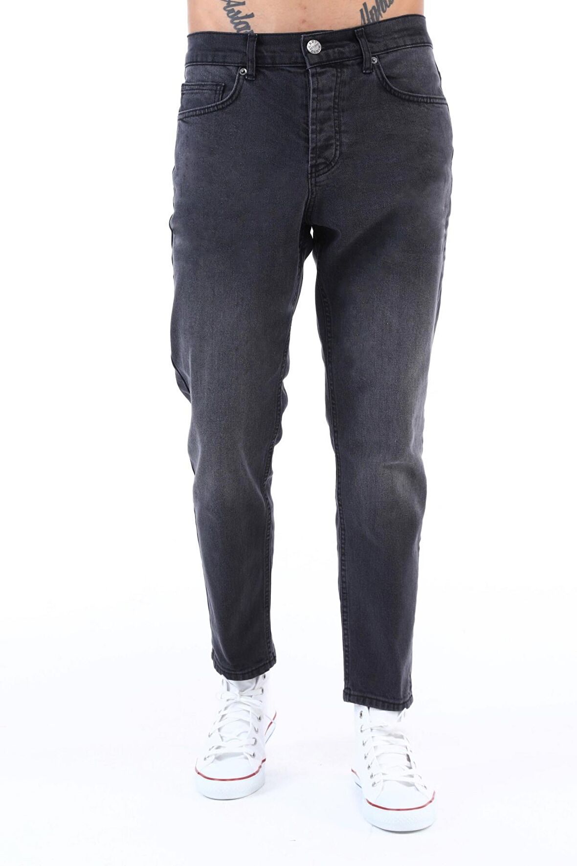 CEDY DENIM Erkek Yüksel Bel Dar Paça Salaş Kot Pantolon MOM Jean - C333