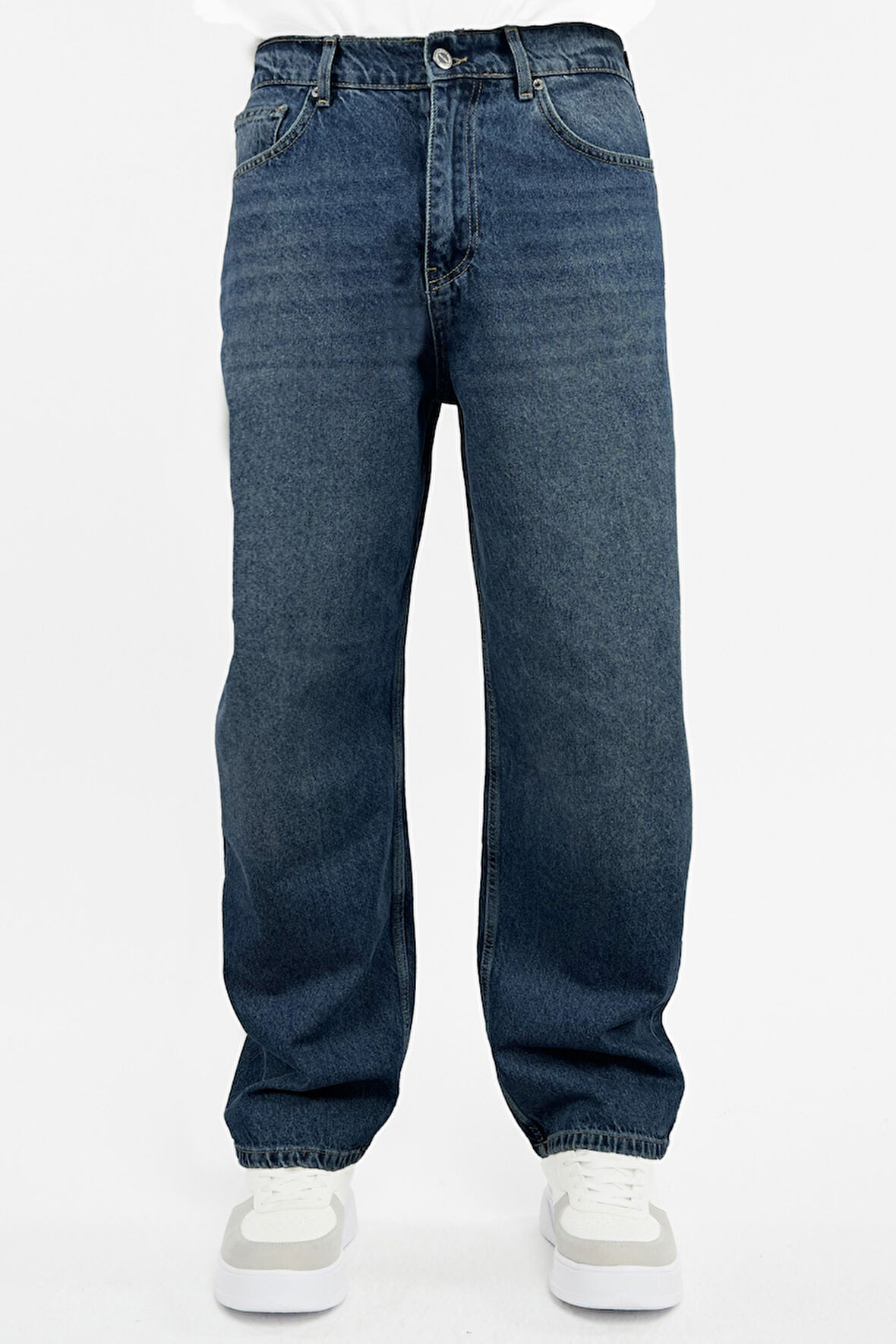 CEDY DENIM Erkek Yüksek Bel Baggy Skater Jean 