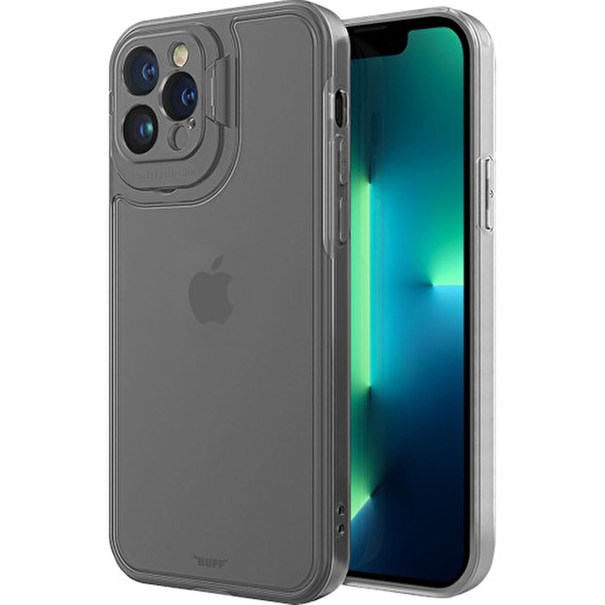 Buff iPhone 13 Pro Max Hybrid Corner Kılıf White
