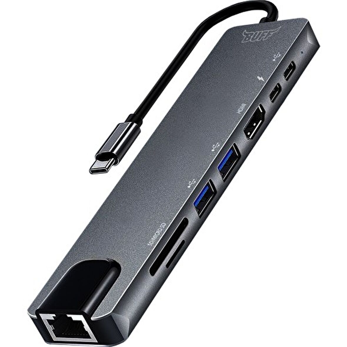 Buff Type C USB 8 In 1 Hub Çoklayıcı Adaptör