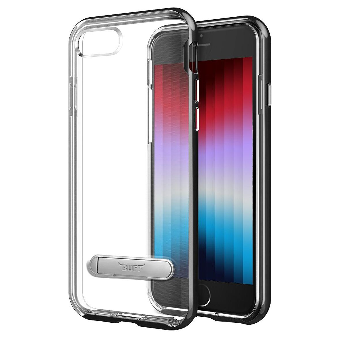 Buff iPhone Se 2022 ile Uyumlu Air Bumper Kılıf Black