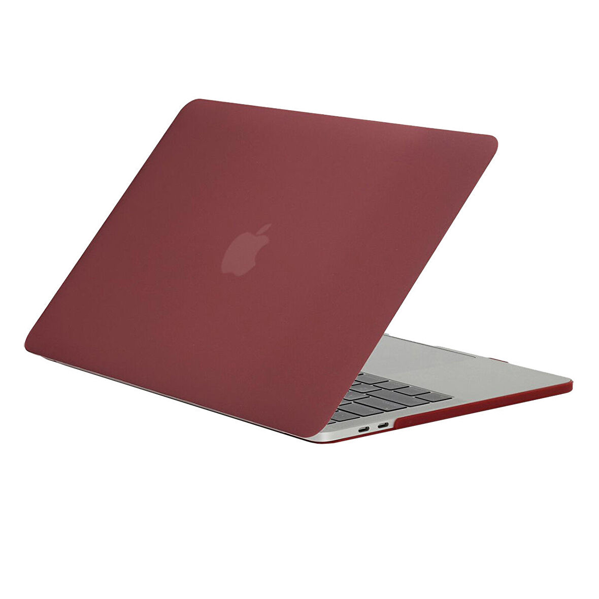 Blogy MacBook Pro 13 İnç Crystal Fit Kılıf Wine Red