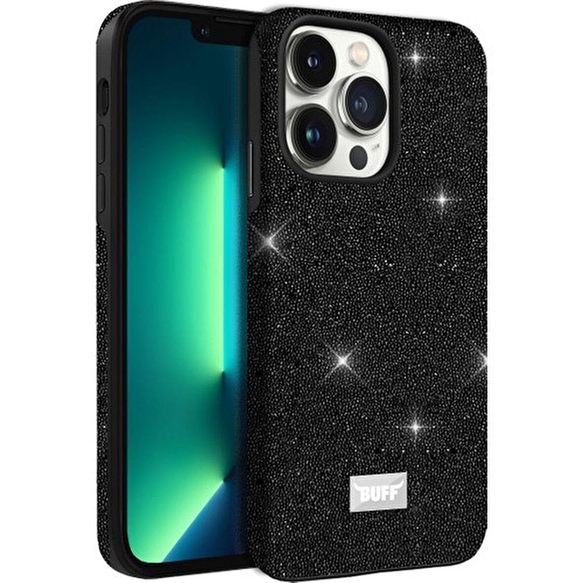 Buff iPhone 13 Pro Max Diamond Series Kılıf Black