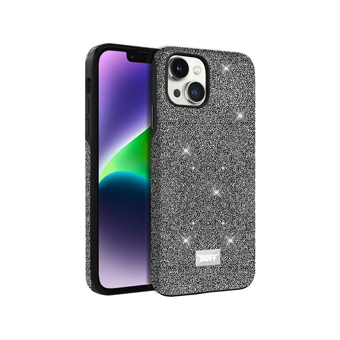 Buff iPhone 14 Plus Diamond Series Kılıf Dark Silver