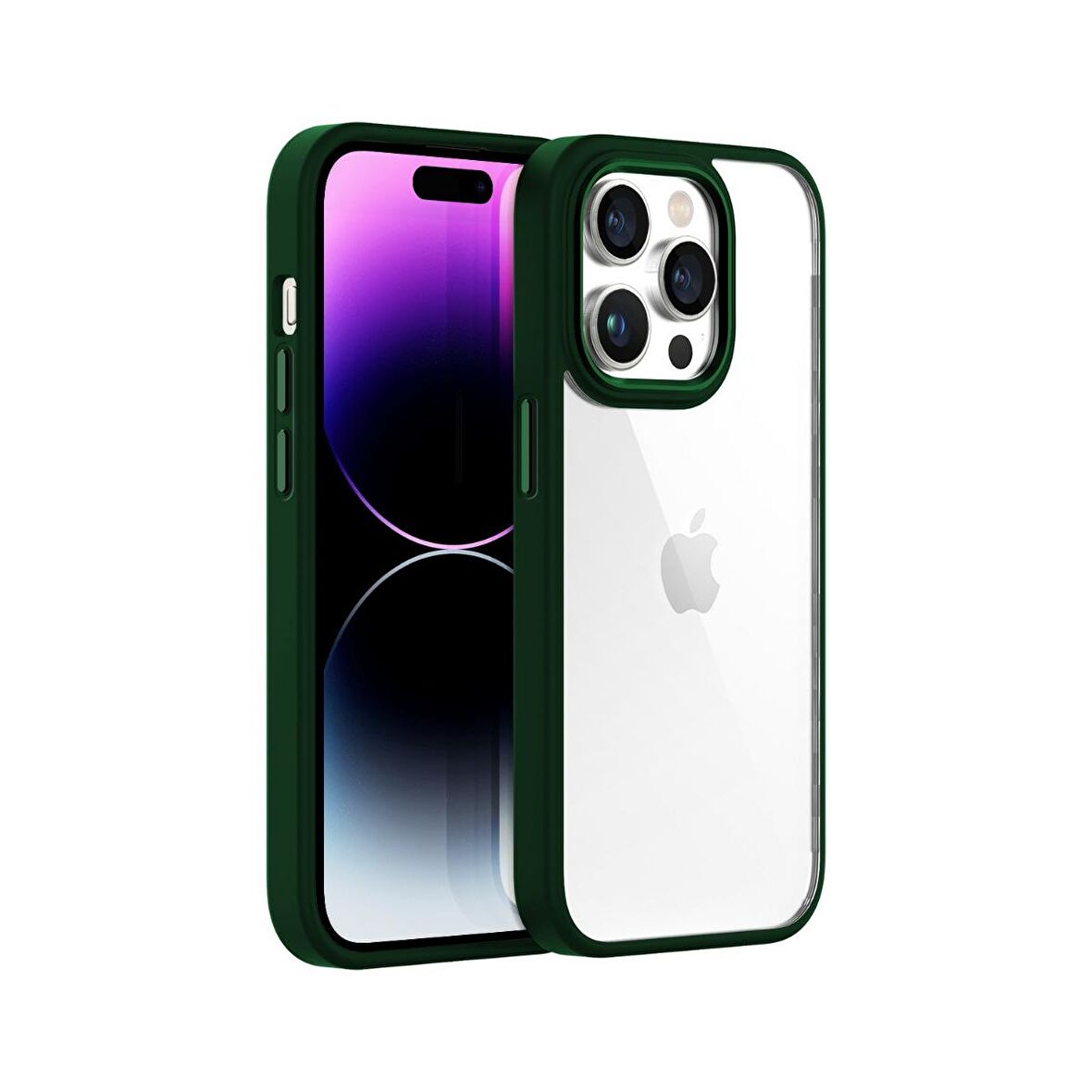 Buff iPhone 14 Pro Max New Air Bumper Kılıf Green